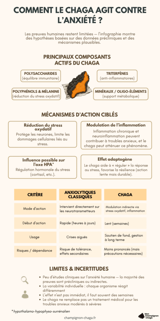 Les effets du chaga sur l'anxiété