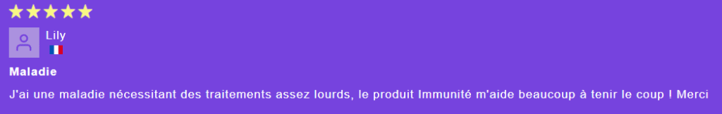 Avis sur le complément immunité de MushNgo