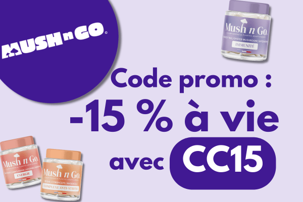 Code promo MushNgo (-15 % avec le code CC15)