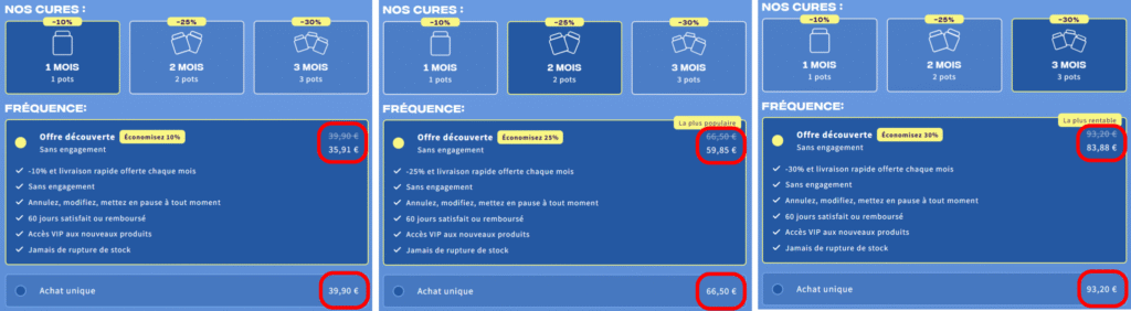 Comparaison des prix des pots MushNgo