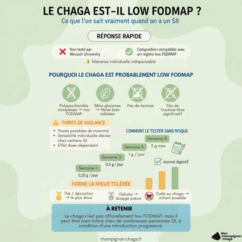 Le chaga est-il low fodmap ?