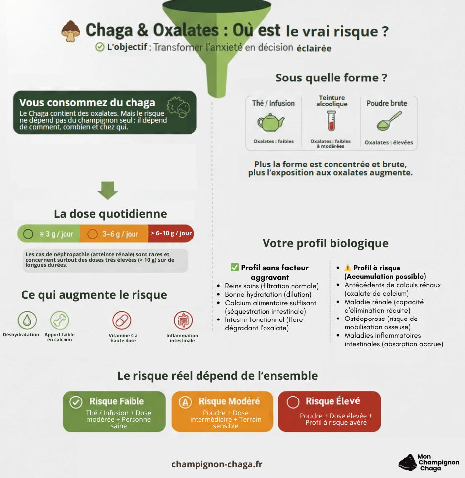 Chaga et oxalates