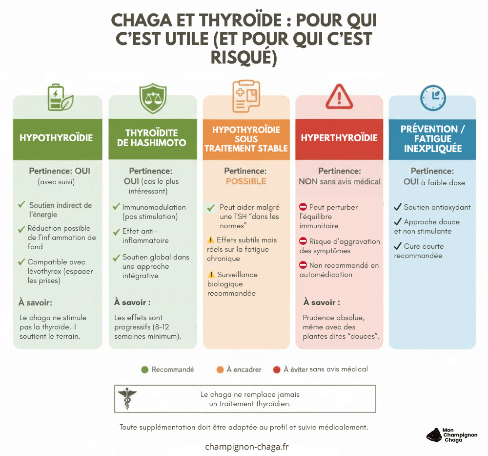 Chaga et thyroïde : pour qui ?
