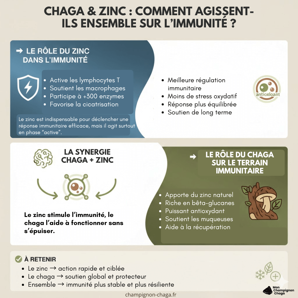 Chaga et zinc