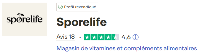 Trustpilot avis sporelife